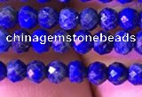 CRB2646 15.5 inches 2*3mm faceted rondelle lapis lazuli beads