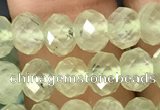 CRB2671 15.5 inches 4*6mm faceted rondelle prehnite beads