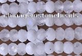 CRB3106 15.5 inches 2*3mm faceted rondelle tiny white moonstone beads
