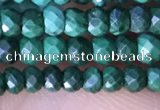 CRB3128 15.5 inches 2*3mm faceted rondelle tiny malachite beads