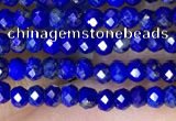 CRB3130 15.5 inches 2*3mm faceted rondelle tiny lapis lazuli beads