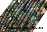 CRB4155 15 inches 2*4mm heishi Indian agate beads wholesale