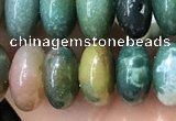 CRB5339 15.5 inches 5*8mm rondelle Indian agate beads wholesale