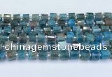 CRB5601 15.5 inches 7mm - 8mm faceted tyre apatite beads