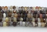 CRB5627 15.5 inches 4*7mm - 5*8mm faceted rondelle Botswana agate beads