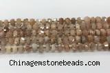 CRB5651 15.5 inches 5*8mm-6*10mm faceted rondelle moonstone beads wholesale