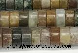 CRB5683 15 inches 4*6mm heishi ocean agate beads wholesale