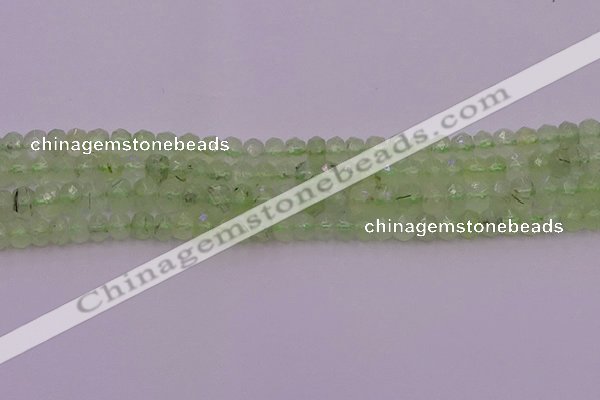 CRB724 15.5 inches 3*5mm faceted rondelle prehnite gemstone beads