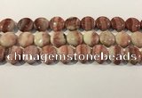 CRC1070 15.5 inches 20mm flat round rhodochrosite beads