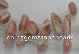 CRC159 15.5 inches 3*6mm - 5*12mm chips Argentina rhodochrosite beads