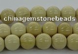 CRI202 15.5 inches 8mm round riverstone beads wholesale