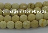 CRI211 15.5 inches 6mm faceted round riverstone beads wholesale