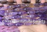 CRI301 15.5 inches 10*25mm rice ametrine gemstone beads wholesale