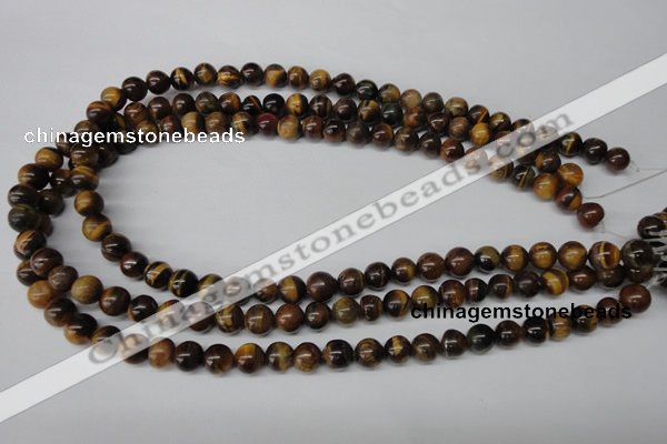 CRO115 15.5 inches 8mm round yellow tiger eye beads wholesale