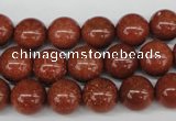 CRO228 15.5 inches 10mm round goldstone beads wholesale