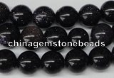 CRO229 15.5 inches 10mm round blue goldstone beads wholesale