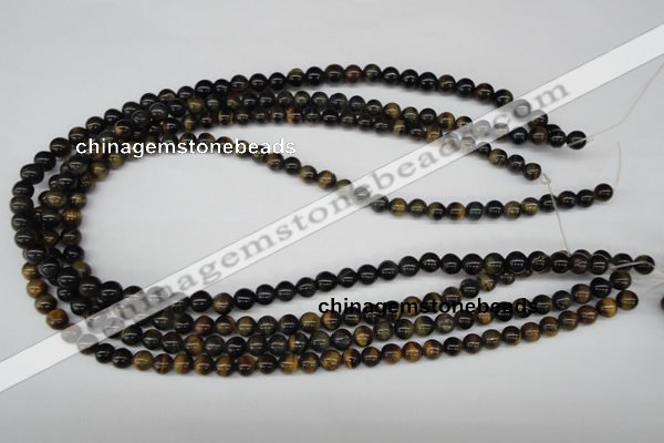 CRO27 15.5 inches 6mm round blue tiger eye beads wholesale