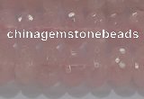 CRQ118 15.5 inches 7*12mm faceted rondelle rose quartz beads