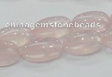 CRQ77 15.5 inches 12*20mm oval natural rose quartz beads wholesale