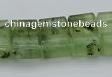 CRU226 15.5 inches 10*14mm triangle green rutilated quartz beads