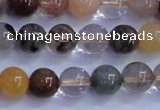 CRU751 15.5 inches 6mm round Multicolor rutilated quartz beads