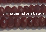 CRZ1017 15.5 inches 3*5mm faceted rondelle A grade ruby beads