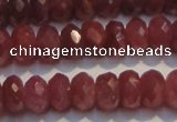 CRZ1025 15.5 inches 3*5mm faceted rondelle AA grade ruby beads