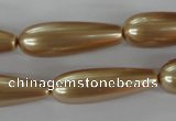 CSB117 15.5 inches 10*30mm teardrop shell pearl beads wholesale