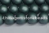 CSB1723 15.5 inches 10mm round matte shell pearl beads wholesale
