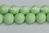 CSB1742 15.5 inches 8mm round matte shell pearl beads wholesale