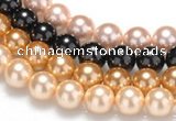 CSB29 16 inches 12mm round shell pearl beads Wholesale