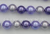CSB344 15.5 inches 10mm round mixed color shell pearl beads