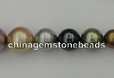 CSB409 15.5 inches 8mm - 16mm round mixed color shell pearl beads
