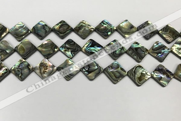 CSB4120 15.5 inches 12*12mm diamond abalone shell beads wholesale