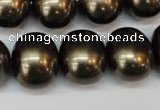 CSB837 15.5 inches 16*19mm oval shell pearl beads wholesale