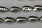 CSB865 15.5 inches 9*16mm teardrop shell pearl beads wholesale