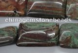 CSD68 15.5 inches 20*30mm rectangle dyed stripe jasper beads