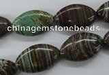 CSD82 15.5 inches 12*20mm marquise dyed stripe jasper gemstone beads