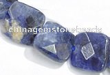 CSO05 15.5 inches A grade 8mm faceted square sodalite beads