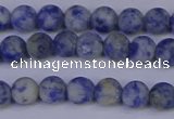 CSO531 15.5 inches 6mm round matte African sodalite beads wholesale