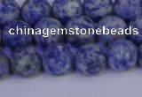 CSO532 15.5 inches 8mm round matte African sodalite beads wholesale