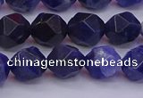 CSO553 15.5 inches 10mm faceted nuggets sodalite gemstone beads