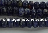 CSO662 15.5 inches 5*8mm faceted rondelle sodalite gemstone beads