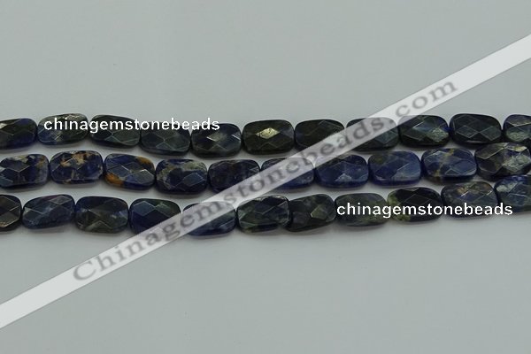CSO737 15.5 inches 12*16mm faceted rectangle sodalite gemstone beads
