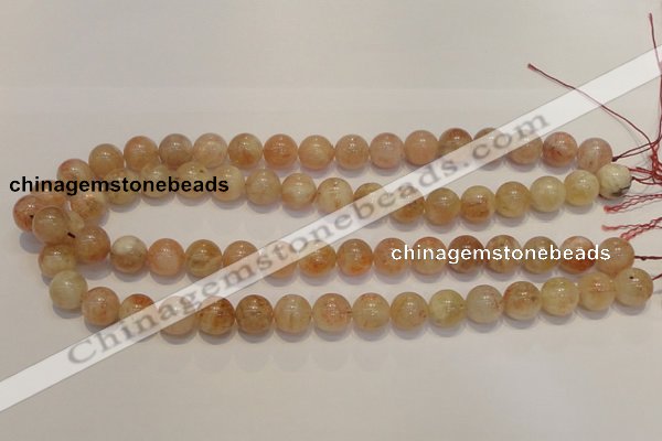CSS18 15.5 inches 12mm round natural sunstone beads wholesale