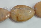 CSS262 15.5 inches 20*30mm flat teardrop natural sunstone beads