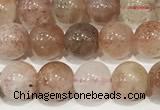 CSS800 15 inches 6mm round rainbow sunstone beads