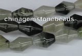 CSW118 15.5 inches 8*14mm rice seaweed quartz beads wholesale
