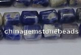 CTB715 15.5 inches 6*8mm tube white lace sodalite beads wholesale