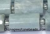 CTB901 15 inches 10*16mm faceted tube aquamarine beads